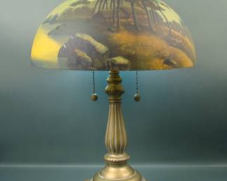 REVERSE PAINTED LAMP