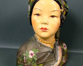 ESTHER HUNT STYLE CHALK WARE BUST