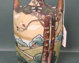 Nippon Woodsland Vase