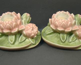 1920'S ROOKWOOD CANDLE HOLDERS