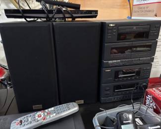 Teak stereo system