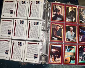 Star Trek, Trading Cards.  Large 3 ring binder full