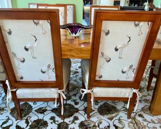 Dining chairs,  custom designed, Walter E. Smithe