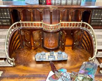 Theodore Alexander, desk  drop front desk, ink well