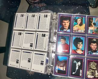Star Trek, Trading Cards.  Large 3 ring binder full