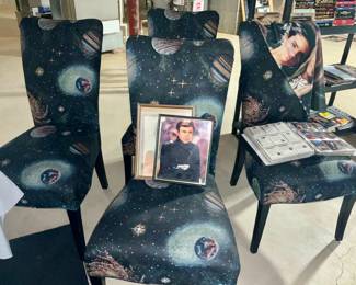 Galaxy  / Solar System Chairs, Set of 4 