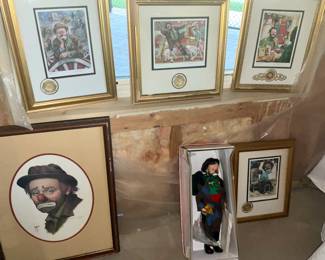 Emmett Kelly , Framed Art, 