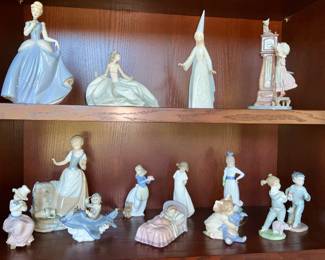 NAO, top shelf,  second shelf mixed