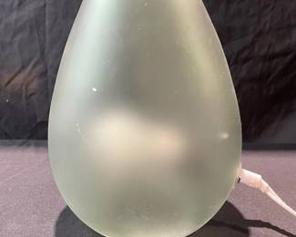 Small Teal Glass Lamp