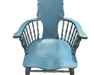 Blue Rocking Chair