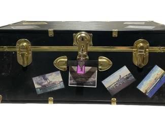 Storage Trunk With Travel Photos