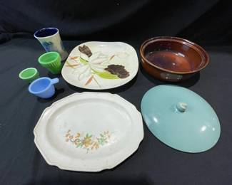 Red Wing Plate And Other Kitchen Goods