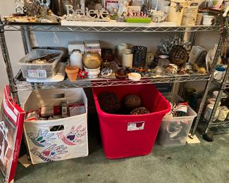 Christmas lights, decorative balls, extension cords, decorative animals 