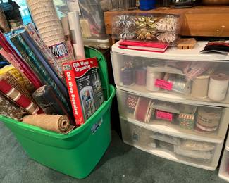 Decorative mesh & ribbon