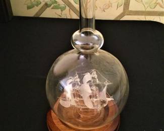 Mayflower Ship in a Decanter