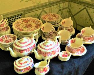 A Complete Set of Spode England Aster China