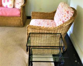 Vintage Wrought Iron Nesting Tables