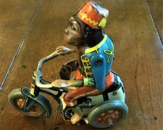 Arnold Tinplate Monkey Riding Tricycle