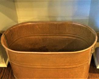 Antique Copper Wash Boiler