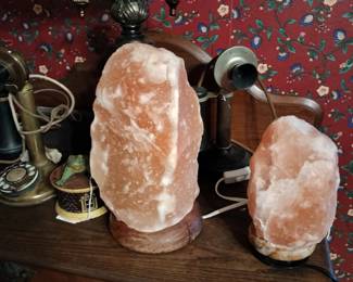 Pink Quartz lamps.