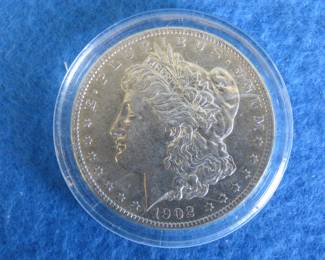 Lot 99. 1902 P Morgan Silver Dollar
