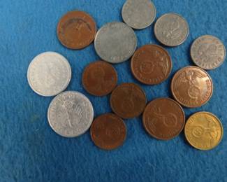 Lot 225. World War II era German coins