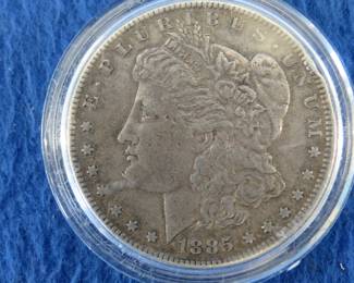 Lot 187. 1885 P Morgan Silver dollar