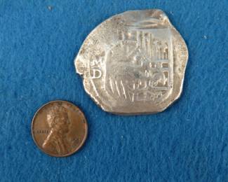 Lot 206. Spanish piece of eight.&nbsp; 25.4 grams.