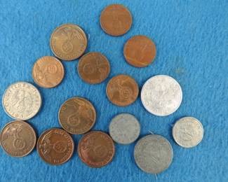 Lot 183. World War II German coins