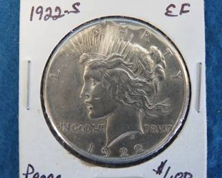 Lot 229. 1922 S Peace Silver Dollar