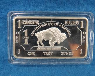 Lot 241. One ounce of .999 fine German silver