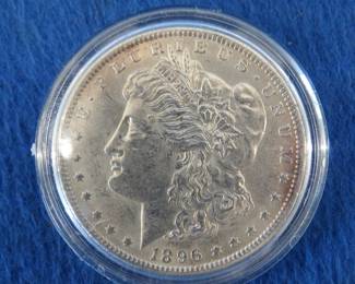 Lot 185. 1896 P Morgan Silver dollar
