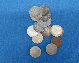 Lot 209. Old German coins.&nbsp; Dates range from 1901-1922.