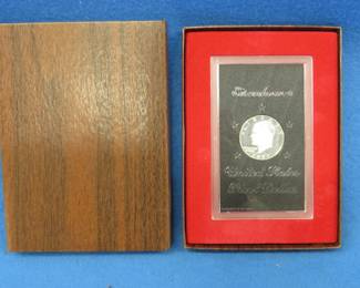 Lot 196. 1971 S Eisenhower silver proof dollar coin
