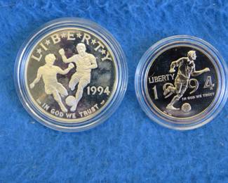 Lot 150. 1994 World Cup Proof Set Soccer Coins