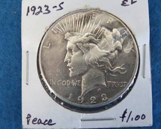 Lot 228. 1923 S Peace Silver Dollar