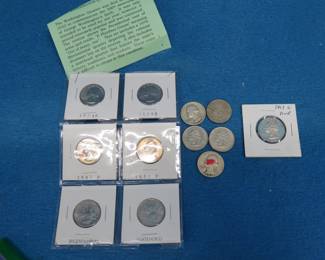 Lot 117. Twelve Washington Quarters