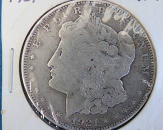 Lot 216. 1921 D Morgan Silver Dollar