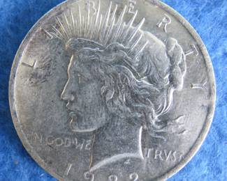Lot 107. 1922 P Peace Dollar