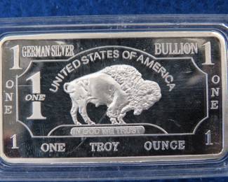 Lot 176. One Troy Ounce of Fine German Silver Bullion