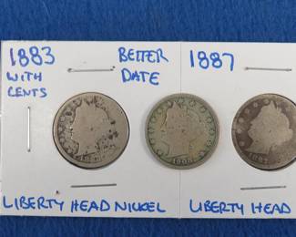 Lot 170. Three Liberty Head Nickels