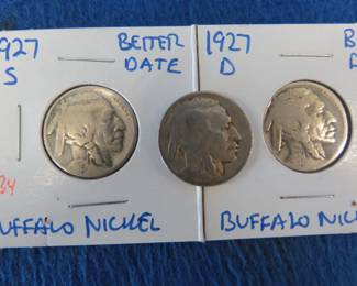 Lot 181. Three Buffalo Nickels