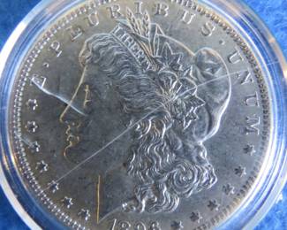 Lot 15. 1896 P Morgan Silver Dollar