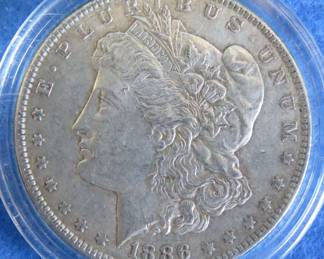 Lot 11. 1886 P Morgan silver dollar