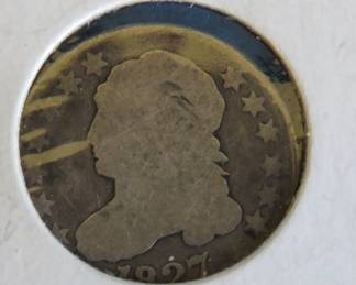 Lot 136. 1827 Capped bust dime
