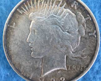 Lot 215. 1922 D Peace Silver Dollar