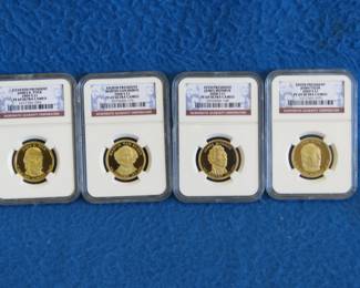 Lot 40. Four Presidential Dollar Coins