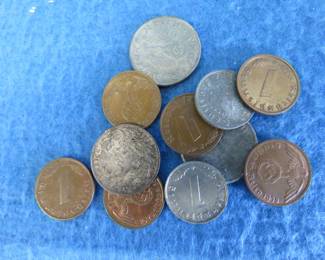 Lot 217. World War II era German coins
