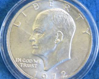 Lot 32. 1972 S Silver BU Eisenhower Toner. .36 silver