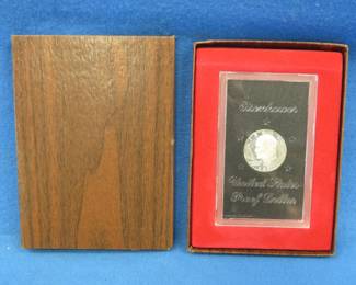 Lot 198. 1971 S Eisenhower silver proof dollar coin